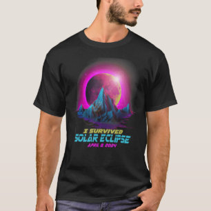 Pastel Goth Vaporwave I überlebte Total Solar Ecli T-Shirt