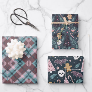 Pastel Gothic Christmas Geschenkpapier Set