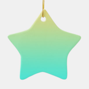 Pastel Gradient Hintergrund Türkis Gelb Keramikornament