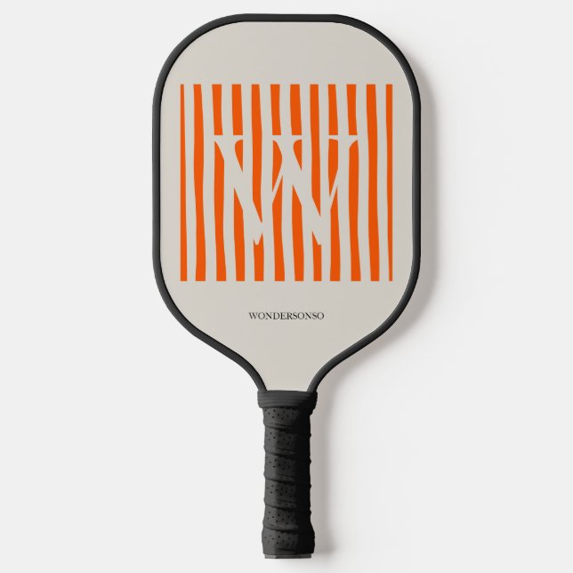 Pastel Gradient Initial Custom Pickleball Schläger (Vorderseite)