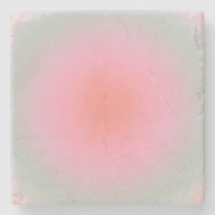 Pastel Gradient Minimalistisch Aura Steinuntersetzer