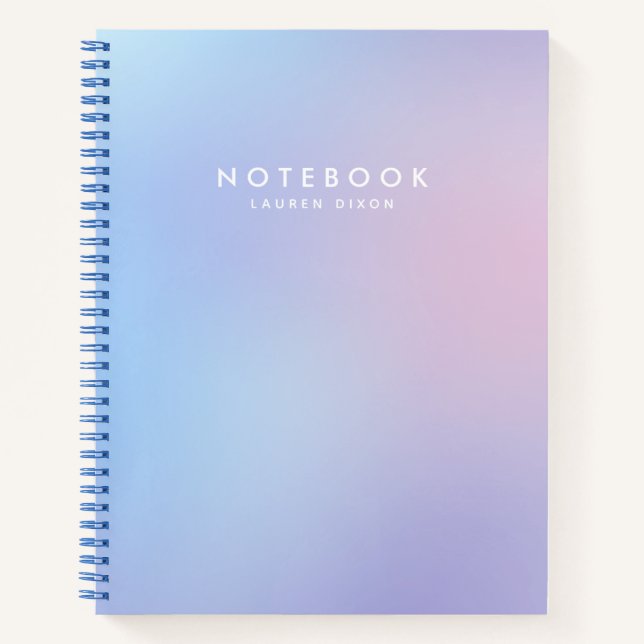 Pastel Gradient-Notebook Notizbuch (Vorderseite)