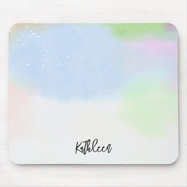 Pastel Gradient Personalized Mouse Pad Stylish Mousepad (Vorne)