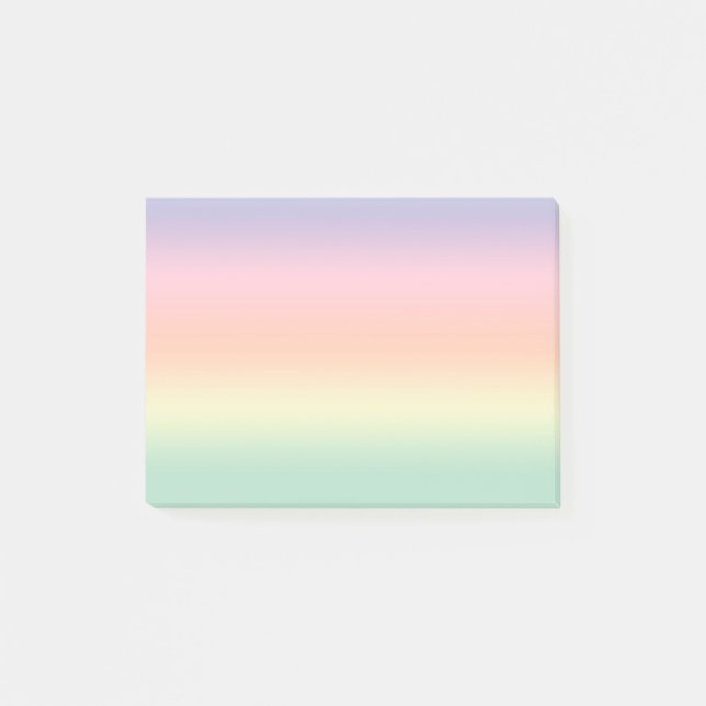 Pastel Gradient Post-it Klebezettel (Vorderseite)