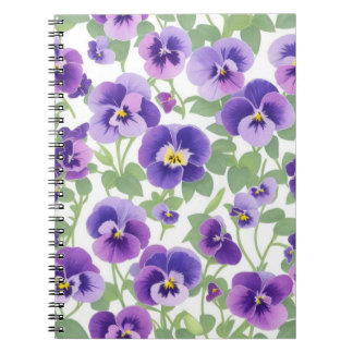 Pastel Graphic Lila Stiefmütterchen Notizblock