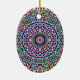 Pastel Gravel Garden Mandala Keramik Ornament