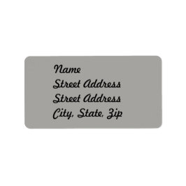 Pastel Gray Address Sticker Adressaufkleber
