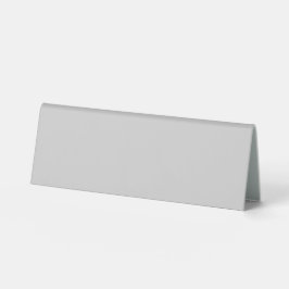 Pastel Gray Solid Color | Klassisches Elegant Tischaufsteller