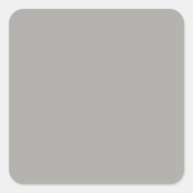 Pastel Gray Square Sticker (Vorderseite)