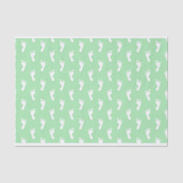 PASTEL-GREEN-BABY-FEET SEIDENPAPIER