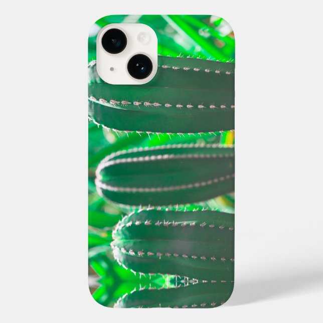 Pastel Green cactus Pflanze Blätter Case-Mate iPhone 14 Hülle (Rückseite)