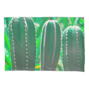 Pastel Green cactus Pflanze Blätter Kissenbezug