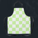 Pastel Green Checkered Gingham Pattern Schürze<br><div class="desc">Pastel Green Checkered Gingham Pattern</div>