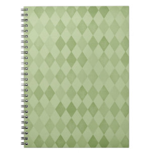 Pastel Green Diamonds Notizblock