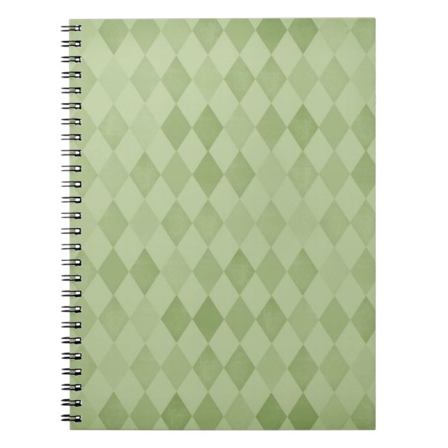 Pastel Green Diamonds Notizblock (Vorderseite)