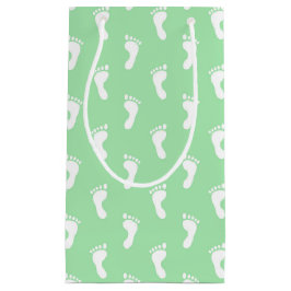 PASTEL GREEN ROWS OF BABY FEED KLEINE GESCHENKTÜTE