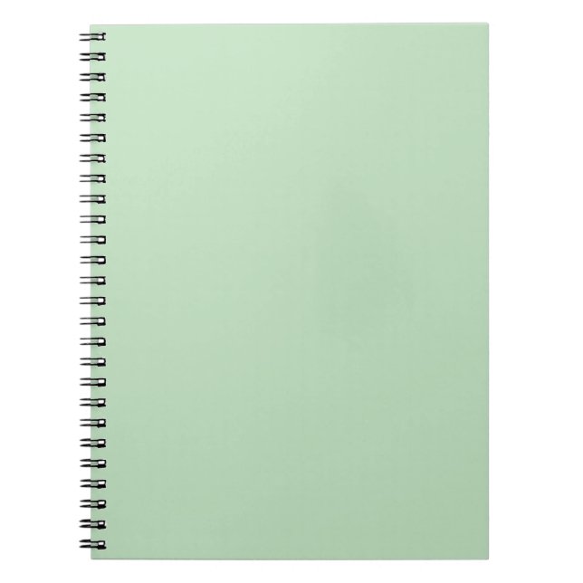Pastel Green Spiral Foto Notebook Notizblock (Vorderseite)