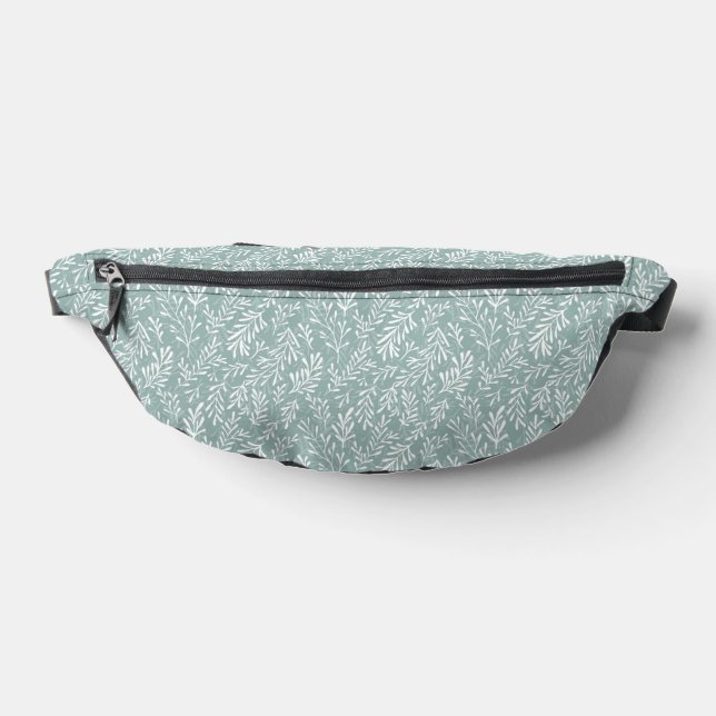 PASTEL GREEN UND WHITE TINY BRANCHES BAUCHTASCHE (Ablage )