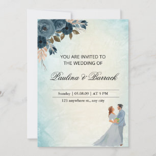 Pastel Green Wedding Einladung