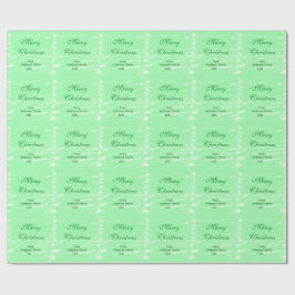 Pastel grüne Wasserfarbe fröhliche Weihnachten mod Geschenkpapier