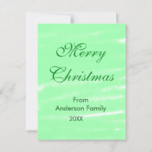 Pastel grüne Wasserfarbe fröhliche Weihnachten mod