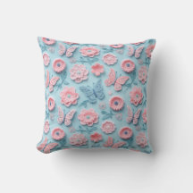 Pastel-Häkel-Schmetterlinge und -Blüten