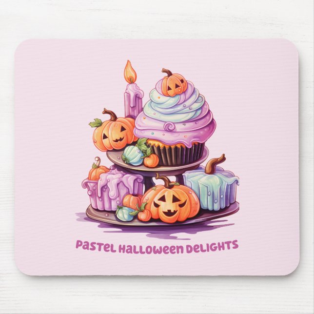 Pastel Halloween Delights Mousepad (Vorne)