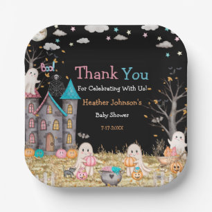 Pastel-Halloween-Geschlecht-Reveal-Baby-Party Pappteller