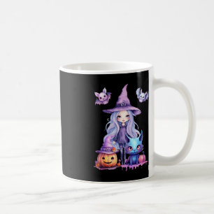 Pastel Halloween Hexenkatze Kürbiskerns Kaffeetasse