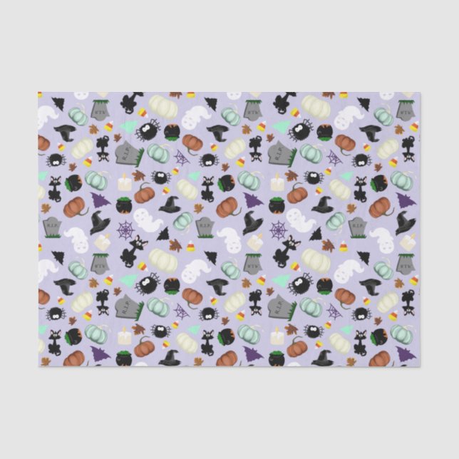 Pastel Halloween Seidenpapier (Vorderseite)