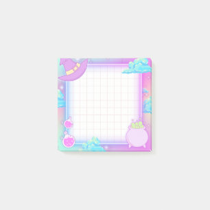 Pastel Halloween Witchy Post-it Klebezettel