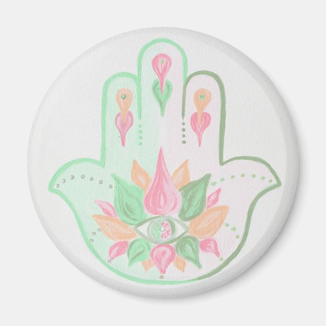 Pastel Hamsa Magnet (Vorne)