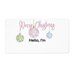 Pastel Hanging Weihnachtsschmuck Papiername Markie