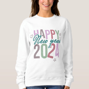 Pastel Happy New Year 2024 Sweatshirt