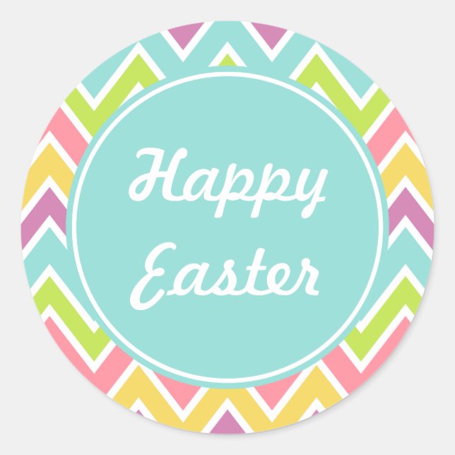 Pastel Happy Oaster Stickers (Vorderseite)
