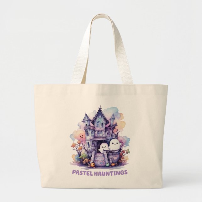 Pastel Hauntings Jumbo Stoffbeutel (Vorne)