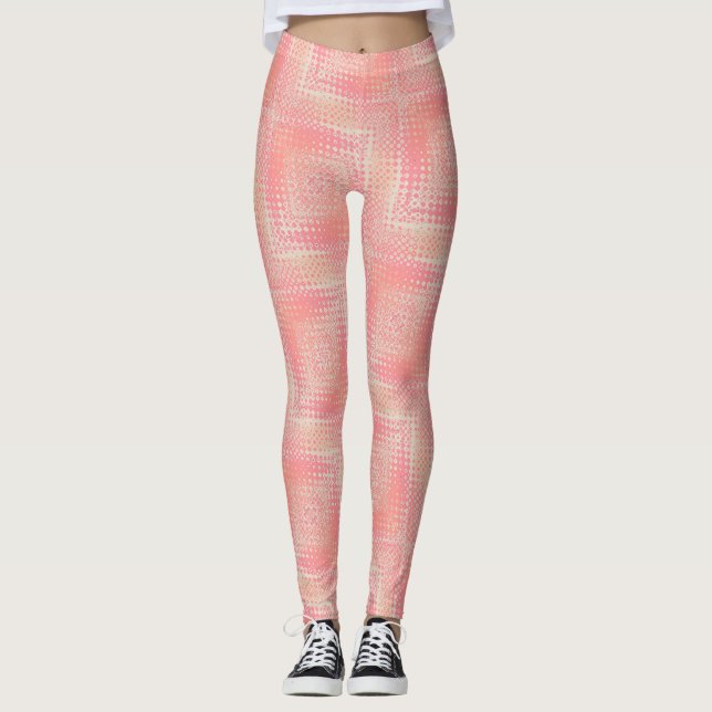 Pastel Haze Pink Peach Leggings connexes Psydefx ♥ (Devant)