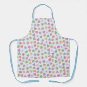 Pastel Heart Candy Valentine Schürze