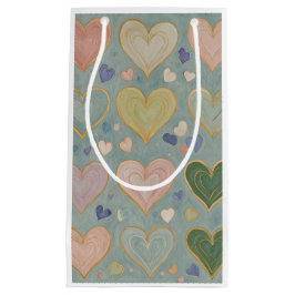 Pastel Heart Tapestry Kleine Geschenktüte