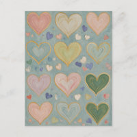 Pastel Heart Tapestry