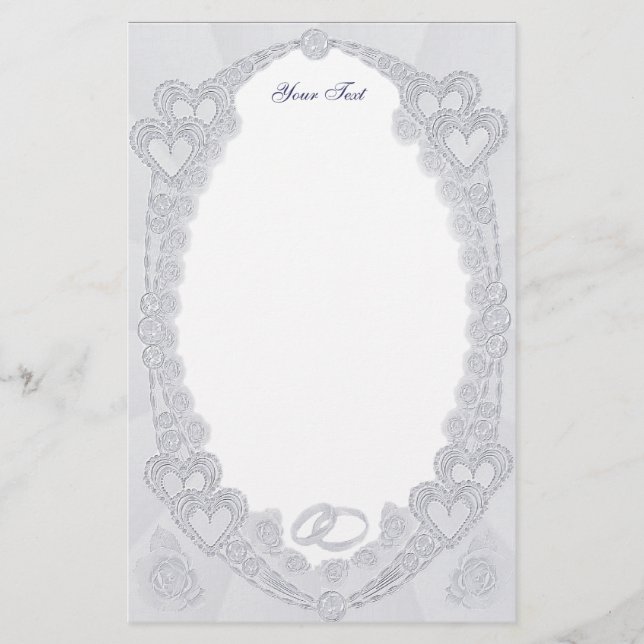 Pastel Hearts Stationery Briefpapier (Vorderseite)