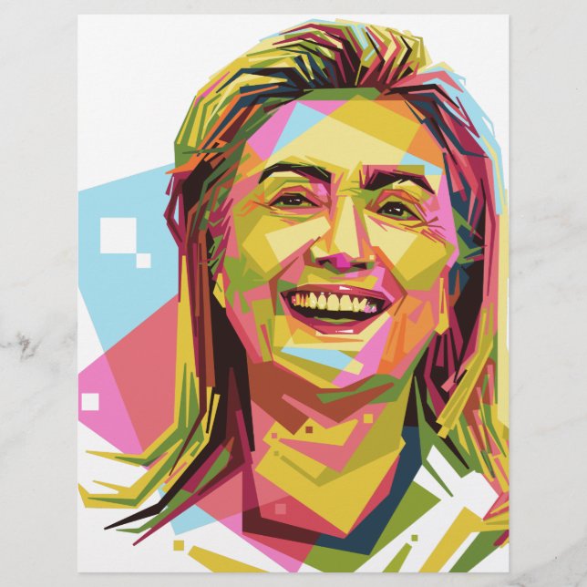 Pastel Hillary Clinton (Vorderseite)