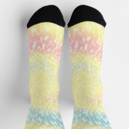 Pastel Hippy-Gefärbte Krawatte Socken