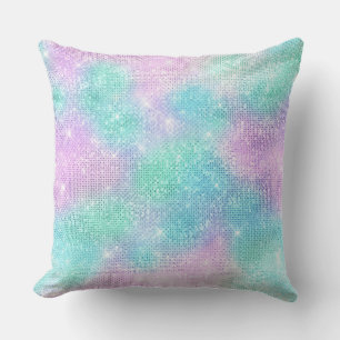 PASTEL HOLOGRAPHIC GLITZER CUSHION KISSEN