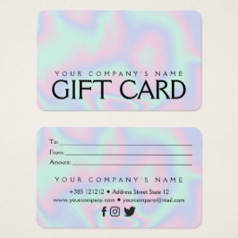 Pastel Holographic Texture-Geschenkkarte