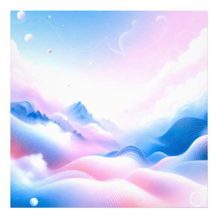 Pastel Horizons: Wo Wolken Träume treffen Fotodruck