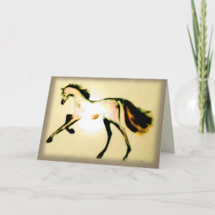 "Pastel Horse" ~ Urlaubskarte Feiertagskarte