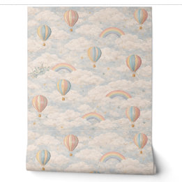Pastel Hot Air Balloon Sky Wallpaper Tapete