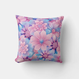 Pastel Hydrangea Throw Kissen