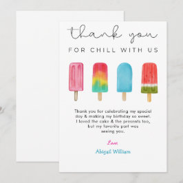 Pastel Ice Cream Birthday Danke, Ihre Karten